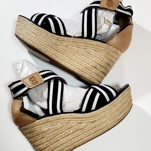 Tommy Hilfiger Women Platform Wedge Heel Sandal Sz 8.5